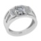 1.07 Ctw VS/SI1 Diamond 10K White Gold Engagement Ring (ALL DIAMOND ARE LAB