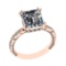 3.56 Ctw VS/SI1 Diamond 14k Rose Gold Engagement Ring (ALL DIAMOND ARE LAB