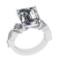3.05 Ctw VS/SI1 Diamond 14k white Gold Engagement Ring (ALL DIAMOND ARE LAB