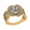 2.28 Ctw SI1/SI2 Diamond 14k Yellow Gold Engagement Ring (ALL DIAMOND ARE L