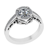 1.02 Ctw VS.SI1 (ALL DIAMOND ARE LAB GROWN ) Diamond 14k white Gold Engagem