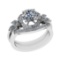 2.17 Ctw SI1/SI2 Diamond 14k white Gold Engagement Ring (ALL DIAMOND ARE LA