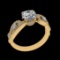 1.89 Ctw SI1/SI2 Diamond 10k Yellow Gold Engagement Ring (ALL DIAMOND ARE L