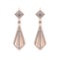 2.11 Ctw VS/SI1 Diamond 14k Rose Gold Dangle Earrings (ALL DIAMOND ARE LAB