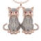 7.10 Ctw VS/SI1 Diamond 14k Rose Gold Creature theme Pandant (ALL DIAMOND A