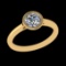 0.84 Ctw VS/SI1 Diamond 10k Yellow Gold Solitaire Ring (ALL DIAMOND ARE LAB