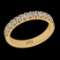 0.52 Ctw VS/SI1 Diamond 10k Yellow Gold Eternity Band Ring (ALL DIAMOND ARE