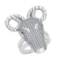 1.42 CtwVS/SI1 Diamond 14K White Gold Animal theme Ring