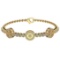 4.16 Ctw SI1/SI2 Diamond 14k Yellow Gold Bracelet (ALL DIAMOND ARE LAB GROW