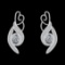 3.14 Ctw SI1/SI2Diamond Prong Set 10k white Gold Earrings (ALL DIAMOND ARE