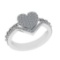 0.63 Ctw VS/SI1 Diamond 14k white Gold Engagement Ring (ALL DIAMOND ARE LAB