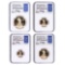 Certified Proof American Gold Eagle 4pc Set 2020-W PF70 NGC Moy sig.