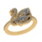 0.73 Ctw VS/SI1 Diamond 14k Yellow Gold Engagement Ring (ALL DIAMOND ARE LA