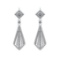 2.11 Ctw VS/SI1 Diamond 14k white Gold Dangle Earrings (ALL DIAMOND ARE LAB