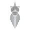 2.34 Ctw SI2/SI1 Diamond Prong Set 14k white Gold Pandant (ALL DIAMOND ARE