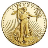 Proof American Gold Eagle One Ounce 2023-W w/ Box and COA