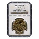 Certified American $50 Gold Eagle 2009 MS70 NGC