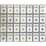 Certified American $5 Gold Eagle 28 Pc. Set 1986-2013 MS69 NGC
