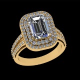 2.91 Ctw VS/SI1 Diamond Style 14 K Yellow Gold Engagement Ring (ALL DIAMOND