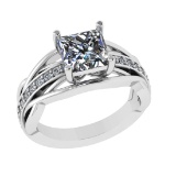 2.33 Ctw VS/SI1 Diamond 14k white Gold Engagement Ring