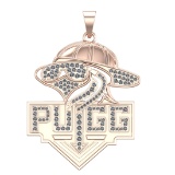 1.20 Ctw VS/SI1 Diamond 14k Rose Gold Pendant (ALL DIAMOND ARE LAB GROWN )