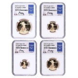 Certified Proof American Gold Eagle 4pc Set 2020-W PF70 NGC Moy sig.