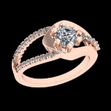 3.21 Ctw SI1/SI2 Diamond 10k Rose Gold Engagement Ring (ALL DIAMOND ARE LAB