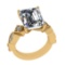 3.05 Ctw VS/SI1 Diamond 14k Yellow Gold Engagement Ring (ALL DIAMOND ARE LA