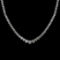 5.63 Ctw VS/SI1 Diamond 14K Yellow Gold Princess Necklace (ALL DIAMOND ARE