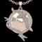 1.91 Ctw VS/SI1 Diamond 10k Rose Gold Birds theme Pendant (ALL DIAMOND ARE