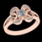 0.34 Ctw VS/SI1 Diamond Prong Set 10k Rose Gold Engagement Ring( (ALL DIAMO