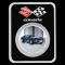 Corvette (1972) Blue Stingray 1 oz Colorized Silver w/ TEP