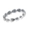 3.25 Ctw SI2/SI1 Diamond Prong Set 14k white Gold Eternity Band Ring