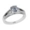 1.32 Ctw VS/SI1 Diamond 14k white Gold Engagement Ring