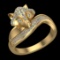 0.52 Ctw VS/SI1 Diamond 10k Yellow Gold Engagement Ring ( (ALL DIAMOND ARE