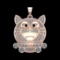 5.15 Ctw SI1/SI2Diamond Prong Set 10k Rose Gold Creature Pendant(ALL DIAMON