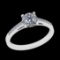 1.06 Ctw VS/SI1 Diamond Prong Set 18k white Gold Engagement Ring (ALL DIAMO