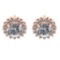 1.16 Ctw VS/SI1 Diamond 14k Rose Gold Stud Earrings (ALL DIAMOND ARE LAB GR