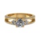 4.91 Ctw SI2/SI1 Diamond Prong Set 14k Yellow Gold Engagement Ring (ALL DIA