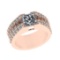 2.90 Ctw SI1/SI2 Diamond 14k Rose Gold Engagement Ring (ALL DIAMOND ARE LAB