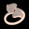 0.57 CtwVS/SI1 Diamond 10k Rose Gold Engagement Ring