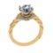 2.82 Ctw SI1/SI2 Diamond Prong Set 14k Yellow Gold Engagement Ring (ALL DIA
