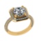 3.10 Ctw SI1/SI2 Diamond 14k Yellow Gold Engagement Ring (ALL DIAMOND ARE L
