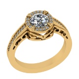 1.02 Ctw VS.SI1 (ALL DIAMOND ARE LAB GROWN ) Diamond 14k Yellow Gold Engage