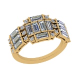 1.80 Ctw SI2/SI1 Diamond 14k Yellow Gold Engagement Ring