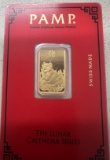 PAMP LUNAR SERIES 5 GRAM GOLD BAR YEAR OF THE PIG