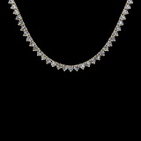 2.24 Ctw VS/SI1 Diamond 14K White Gold Slide Necklace (ALL DIAMOND ARE LAB