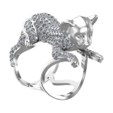 6.31 Ctw SI2/SI1 Diamond Prong Set 14k white Gold Creature animal theme Rin