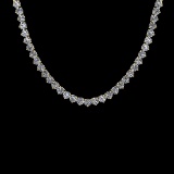 4.64 Ctw VS/SI1 Diamond 3 14K Yellow Gold Necklace (ALL DIAMOND ARE LAB GRO
