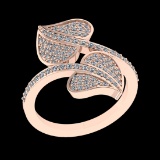 0.57 CtwVS/SI1 Diamond 10k Rose Gold Engagement Ring
